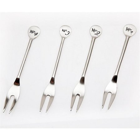 CHEFTOOL Cocktail Forks Numbered - Set of 4, 4PK CH302882